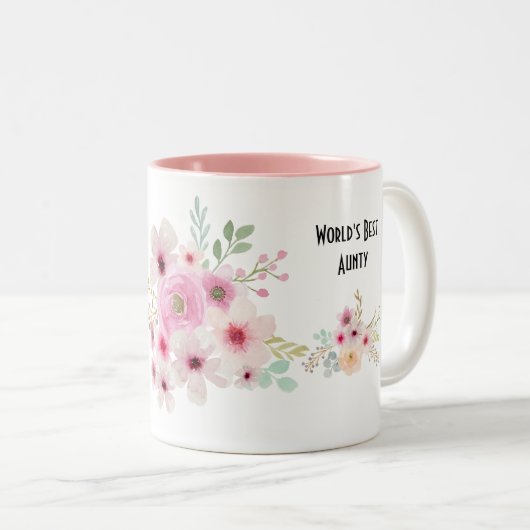 世界最高ののおばあさんパーソナライズされた詩 ツートーンマグカップ (正面右)