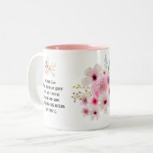 世界最高ののおばあさんパーソナライズされた詩 ツートーンマグカップ (正面左)