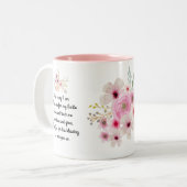 世界最高ののおばあさんパーソナライズされた詩 ツートーンマグカップ (正面左)