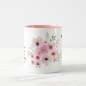 世界最高ののおばあさんパーソナライズされた詩 ツートーンマグカップ (中央)