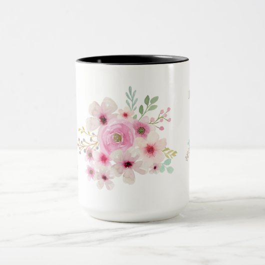 世界最高ののおばあさんパーソナライズされた詩 マグカップ (中央)