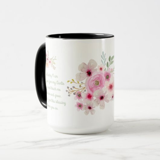 世界最高ののおばあさんパーソナライズされた詩 マグカップ (正面左)