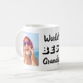 世界最高ののじいちゃんパーソナライズされた コーヒーマグカップ (正面左)