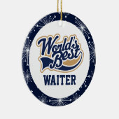 世界最高ののウェイター セラミックオーナメント (右)