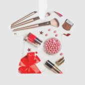 世界最高ののエステティシャンやメークアップアーティスト オーナメント (正面)