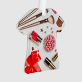 世界最高ののエステティシャンやメークアップアーティスト オーナメント (正面)