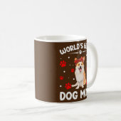 世界最高ののコルギおもしろい犬の母親の日 コーヒーマグカップ (正面右)