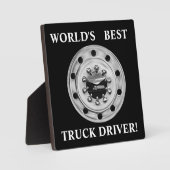 世界最高ののトラック運転手 フォトプラーク (正面)