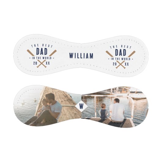 世界最高ののパパ2写真モノグラムの父の日 野球ボール (パネル)