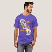 世界最高ののパパ、写真コラージュのオレンジ Tシャツ (正面フル)