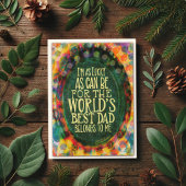 世界最高ののパパ!」 緑の吸光度 カード