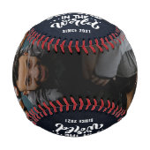 「世界最高ののパパ」2 – 写真パーソナルメッセージ 野球ボール (正面)