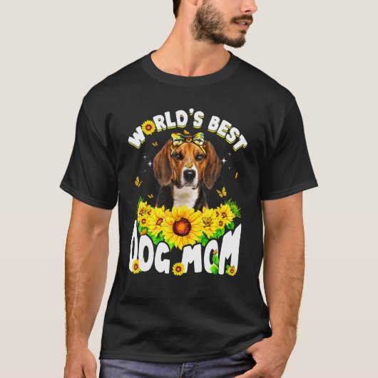 世界最高ののビーグルおもしろい犬の母の日 Tシャツ (正面)