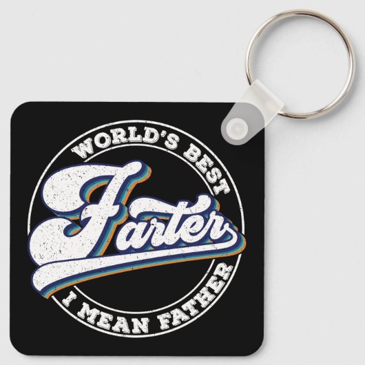 世界最高ののファーターは父のことわざ キーホルダー (裏面)
