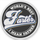 世界最高ののファーターは父のことわざ シール (正面)