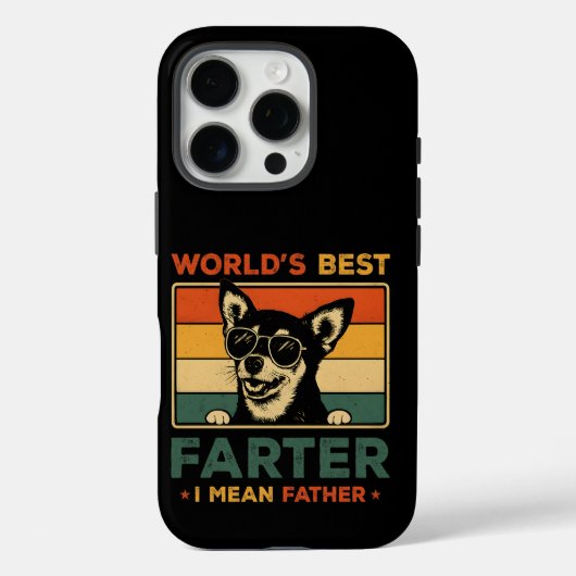 世界最高ののファーターは父のパパドッグおもしろいを意味 Case-Mate iPhoneケース (裏面)