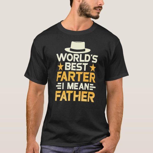 世界最高ののファーターパパのこと父の Tシャツ (正面)