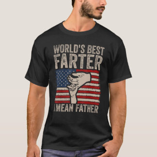 世界最高ののファーターIはアメリカ国旗Faの父を意味する Tシャツ