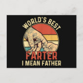 世界最高ののファーターIは父の日のパパの日ギフトを意味する シーズンポストカード (正面)