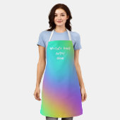 世界最高ののマアートマカラフルエプロン エプロン (着用した状態)