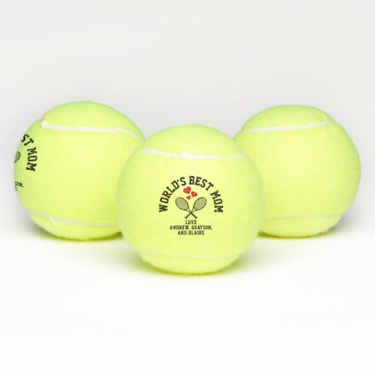 世界最高ののママカスタムの名パーソナライズされた前 テニスボール (マルチ)