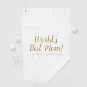 世界最高ののママパーソナライズされたのカスタム脚本可愛い ゴルフタオル (インサイチュ)