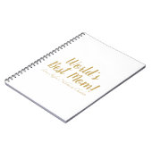 世界最高ののママパーソナライズされたのカスタム脚本可愛い ノートブック (左側)