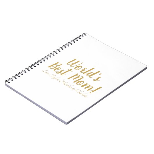 世界最高ののママパーソナライズされたのカスタム脚本可愛い ノートブック (左側)