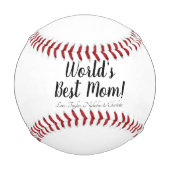 世界最高ののママパーソナライズされたのカスタム脚本可愛い 野球ボール (正面)