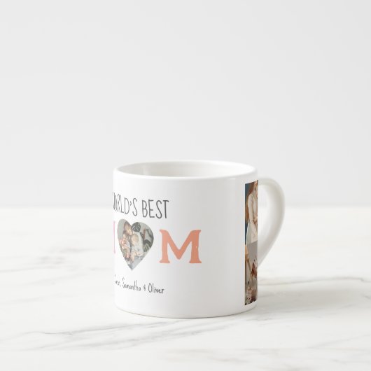 世界最高ののママ写真とカスタム文字 | エスプレッソカップ (正面右)