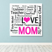 世界最高ののママ、24-7数々のの驚き キャンバスプリント (インサイチュ (ウッドフロア))