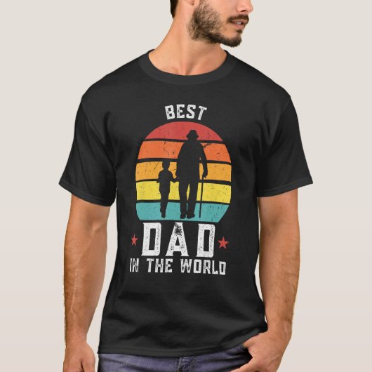世界最高ののメンズパパFather_1 Tシャツ (正面)