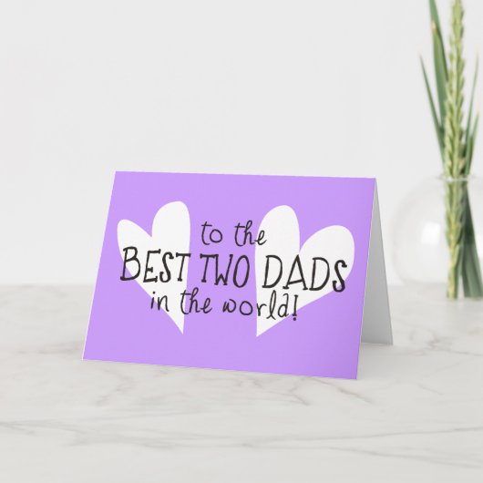 世界最高のの二つのパパに カード (正面)