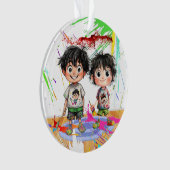 世界最高のの兄弟 オーナメント (正面)