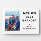 世界最高のの写真パーソナライズされた フォトプラーク (正面)