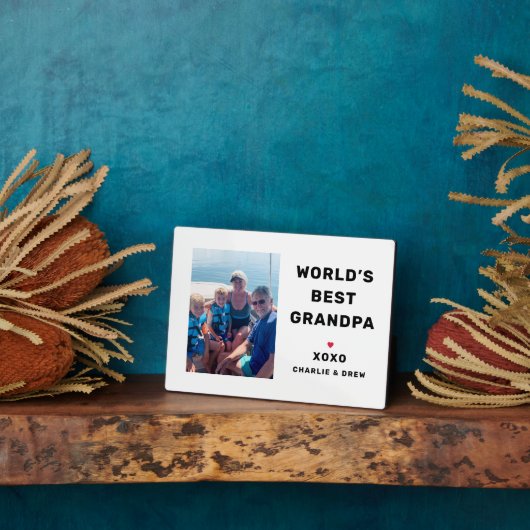 世界最高のの写真パーソナライズされた フォトプラーク (側面)