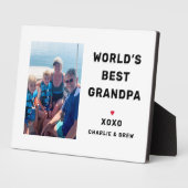 世界最高のの写真パーソナライズされた フォトプラーク (側面)