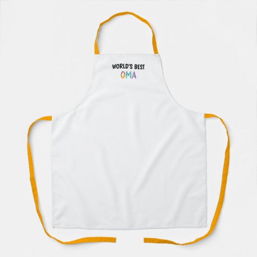 世界最高のの大間お洒落文字 エプロン (正面)