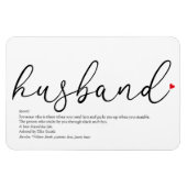 世界最高のの夫の定義 マグネット (横)