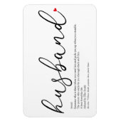 世界最高のの夫の定義 マグネット (縦)