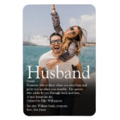 世界最高のの夫定義の写真 マグネット (縦)