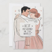 「世界最高のの夫」あいさつ文 シーズンカード (裏面)