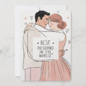 「世界最高のの夫」あいさつ文 シーズンカード (正面)