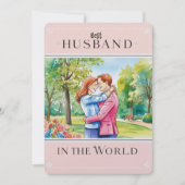 「世界最高のの夫」あいさつ文 シーズンカード (正面)