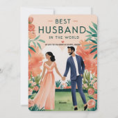 「世界最高のの夫」あいさつ文 シーズンカード (裏面)