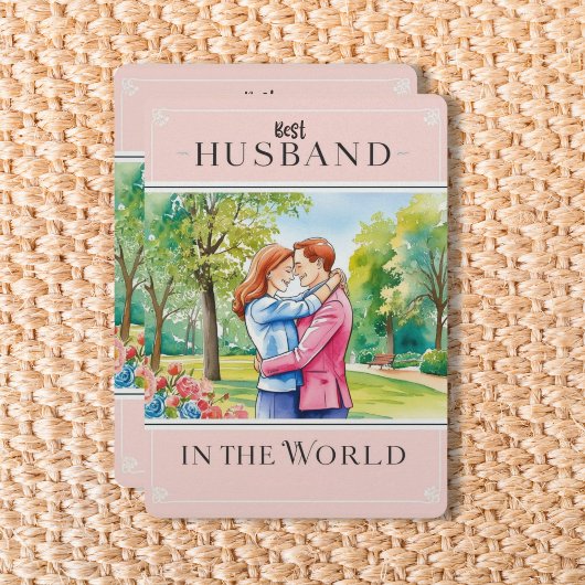 「世界最高のの夫」あいさつ文 シーズンカード