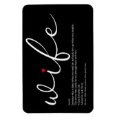 世界最高のの妻の定義 マグネット (縦)