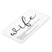 世界最高のの妻の定義 マグネット (左側)