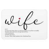 世界最高のの妻の定義 マグネット (横)