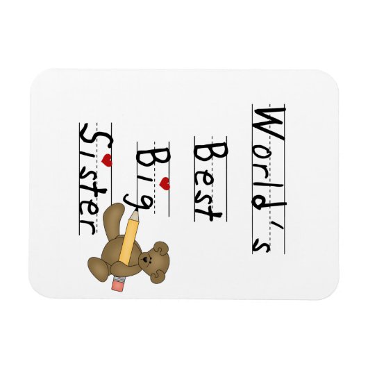 世界最高のの姉妹贈り マグネット (横)